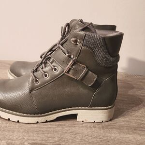WOMEN'S NEW  NAUTICA SIANA ANKLE BOOTIE GRAY SIZE 10